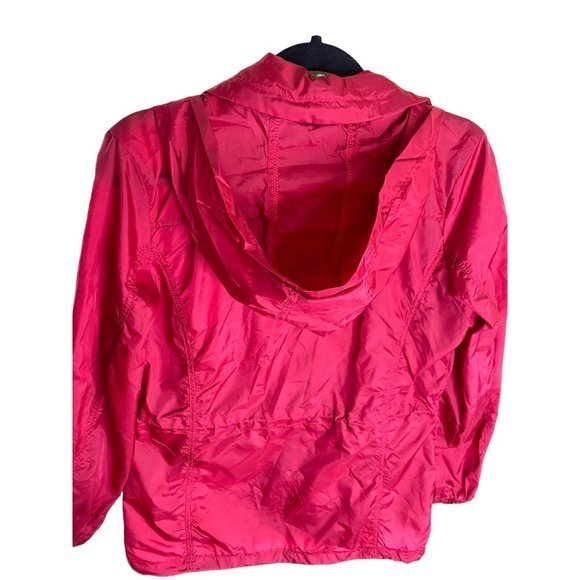 Snobbish Collection Red Lightweight Jacket.  Zip off hood Wind Breaker Rain LG‎ - Picture 9 of 12